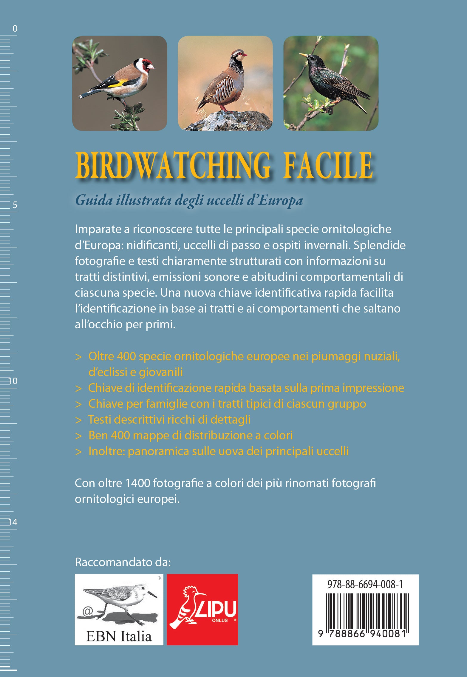 Ricca Editore Birdwatching facile guida 400 specie 1400 foto