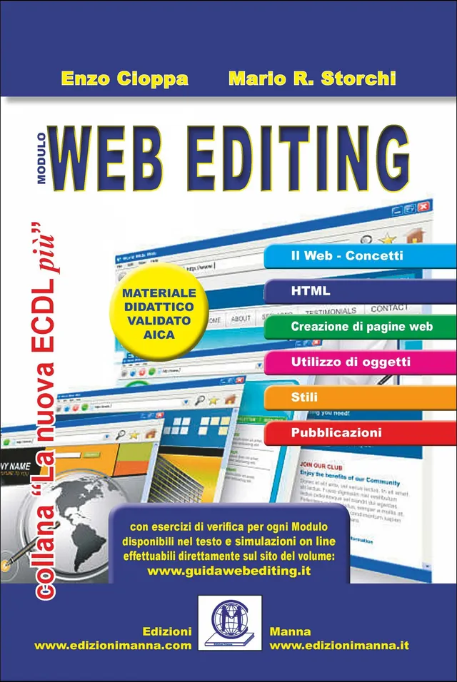 Manna Edizioni Informatica Web Editing manuale certificazioni AICA