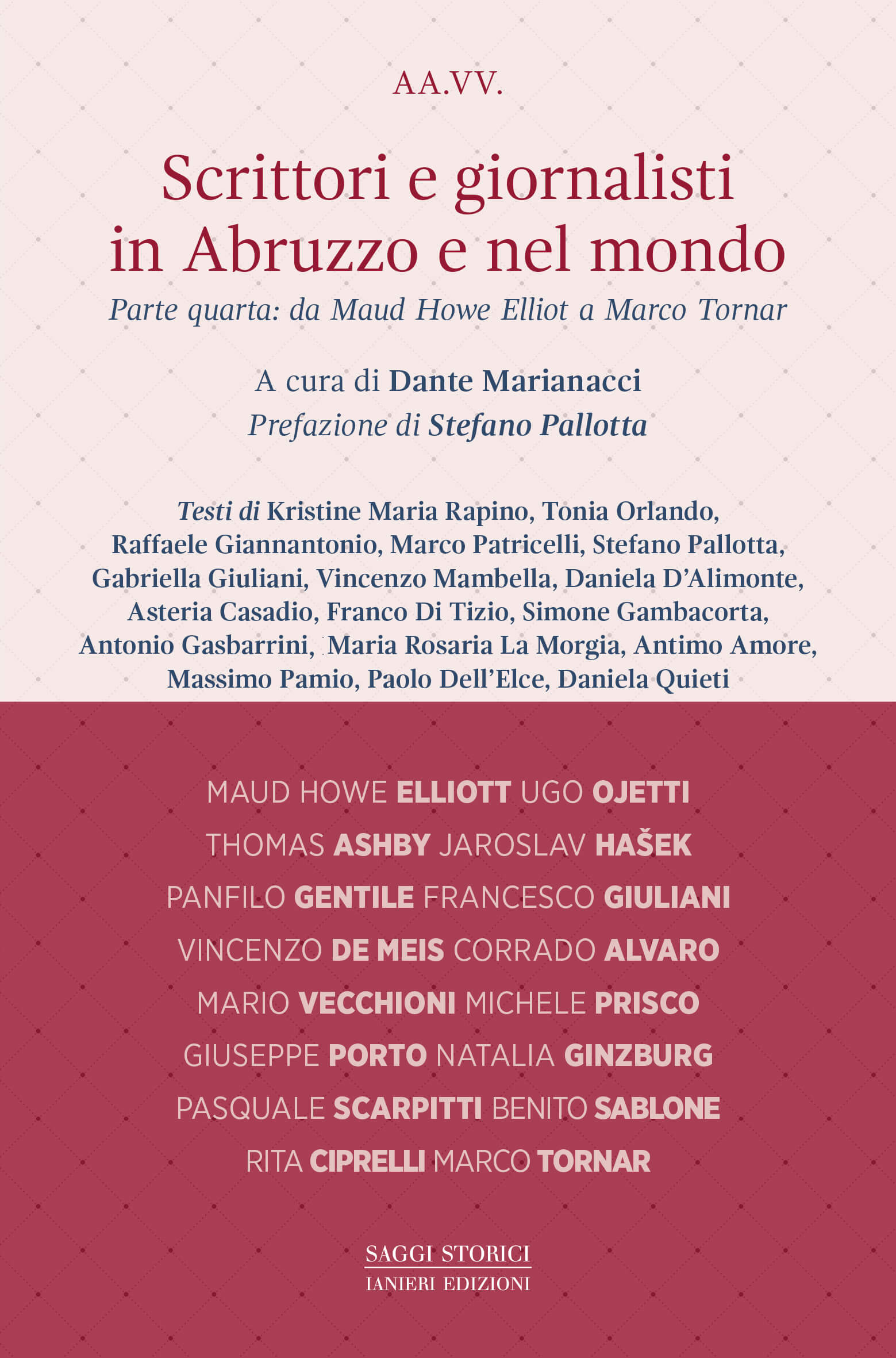 Ianieri Saggistica Scrittori e giornalisti in Abruzzo libro parte quarta