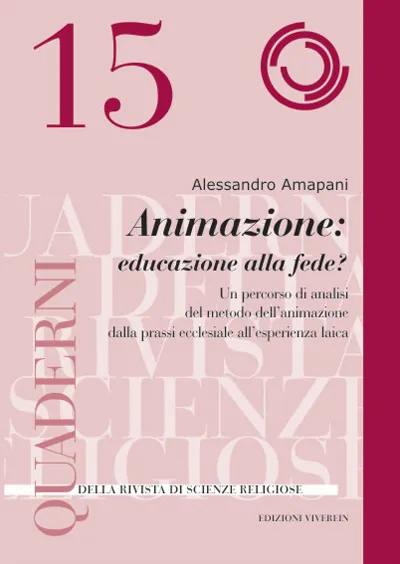 Viverein Quaderni ISSRM Lecce Animazione educazione fede libro