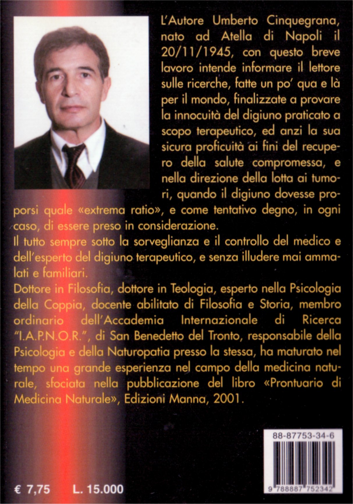 Manna Edizioni Digiuno contro cancro libro digiuno terapeutico