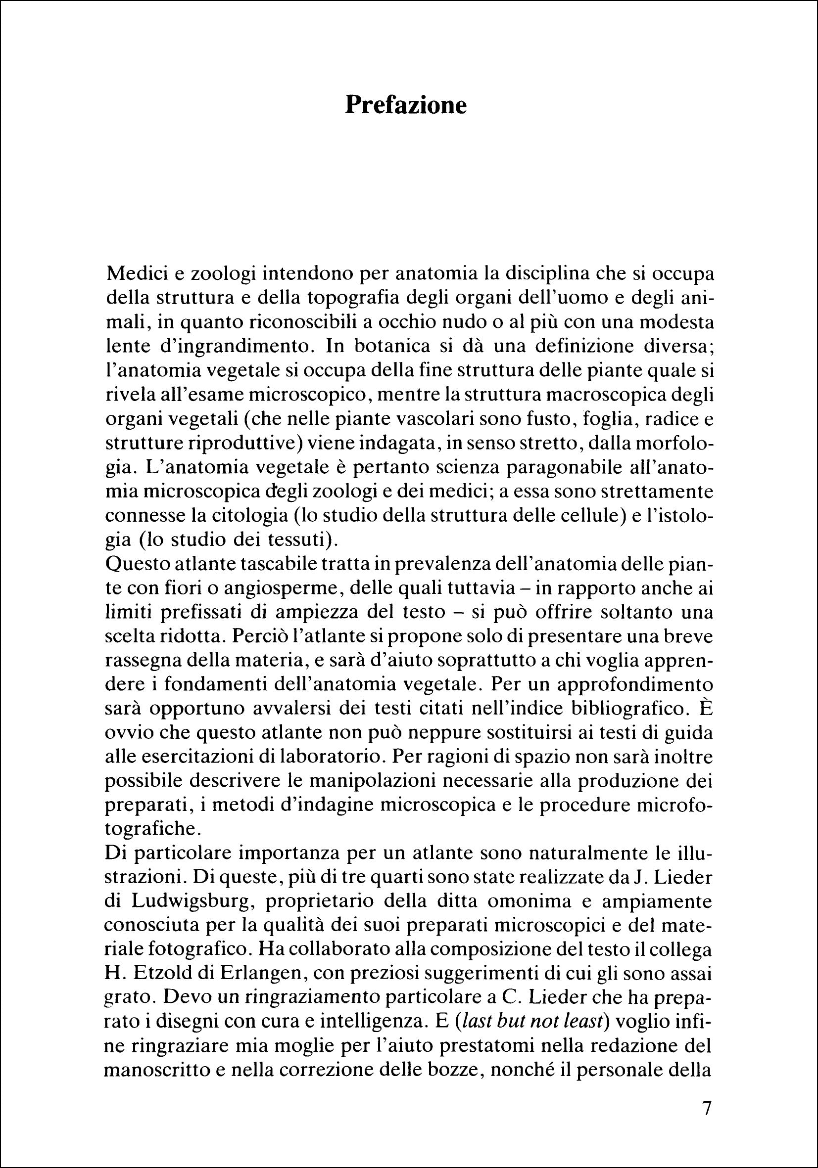 Ricca Editore Botanica Atlante anatomia vegetale libro