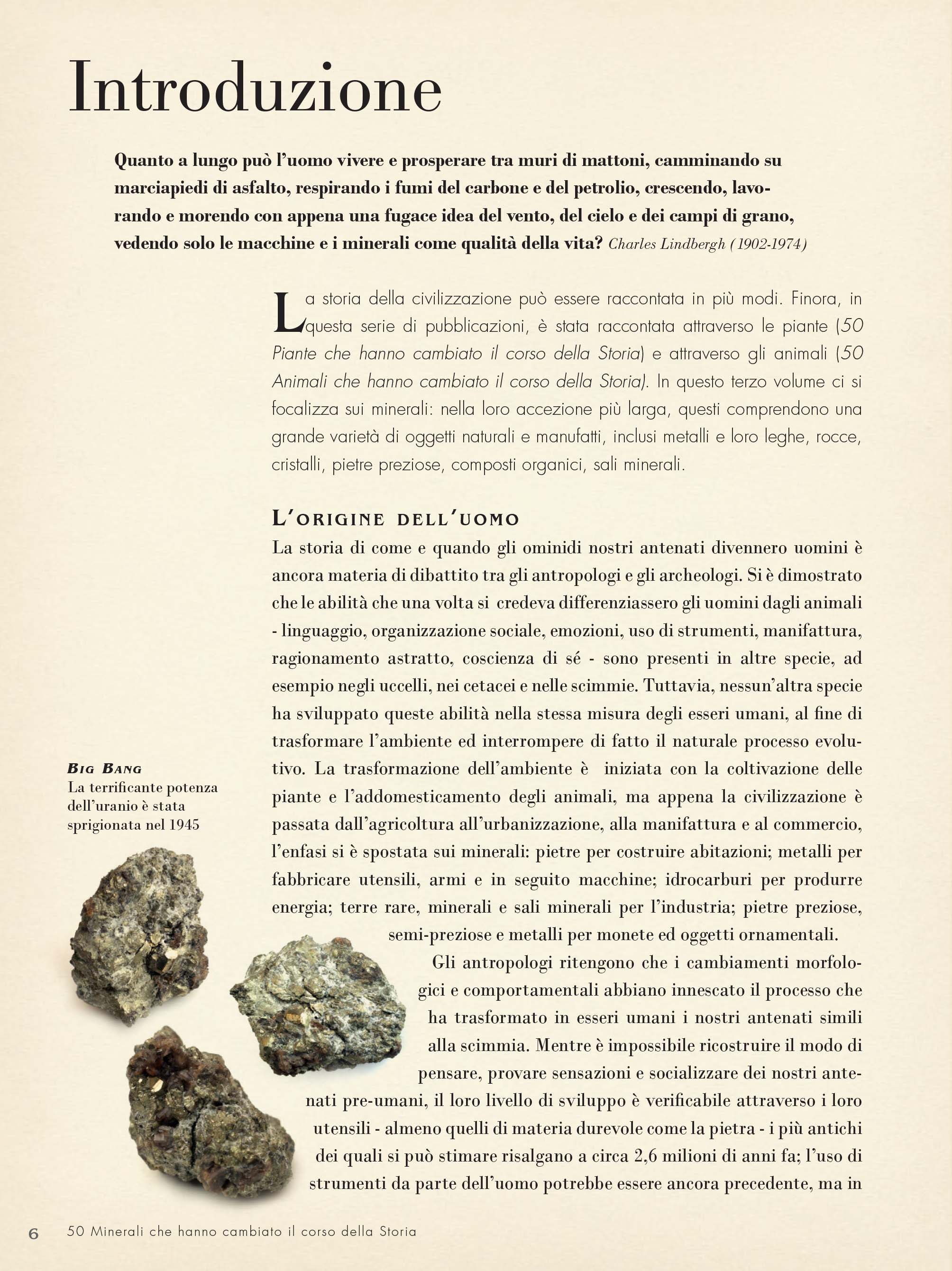 Ricca Storia e Natura 50 minerali libro saggistica storia
