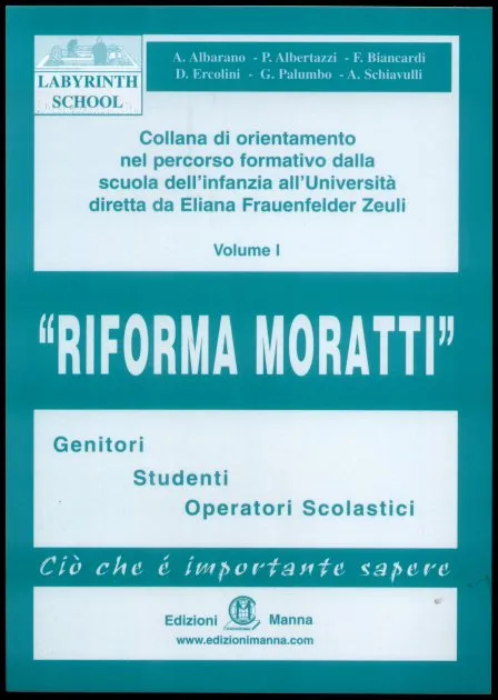 Manna Edizioni Scolastica Riforma Moratti libro scuola guida