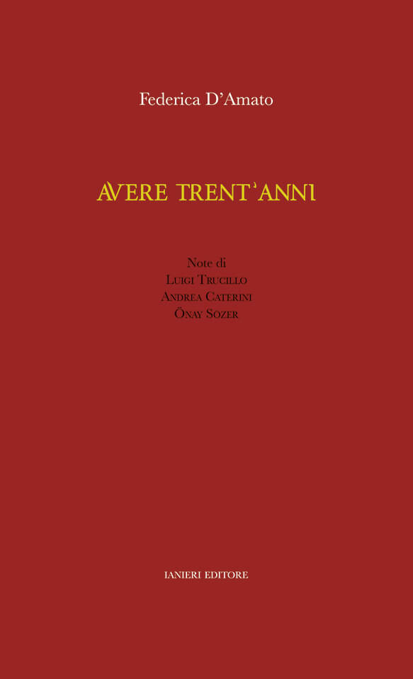 Ianieri L'Angiolo Avere trent’anni libro raccolta poetica