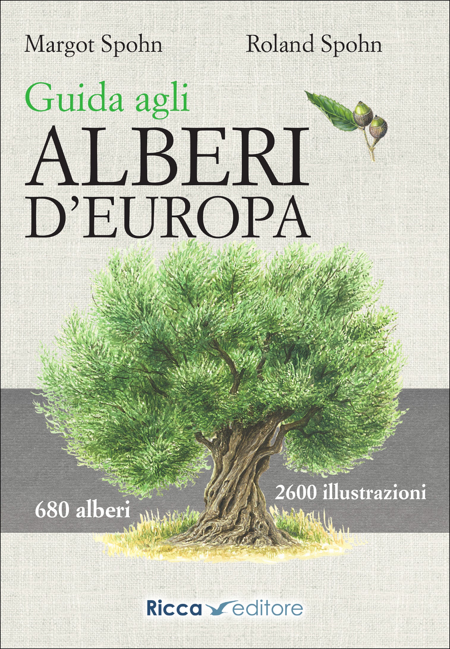 Ricca Editore Guida agli alberi d'Europa libro 680 specie