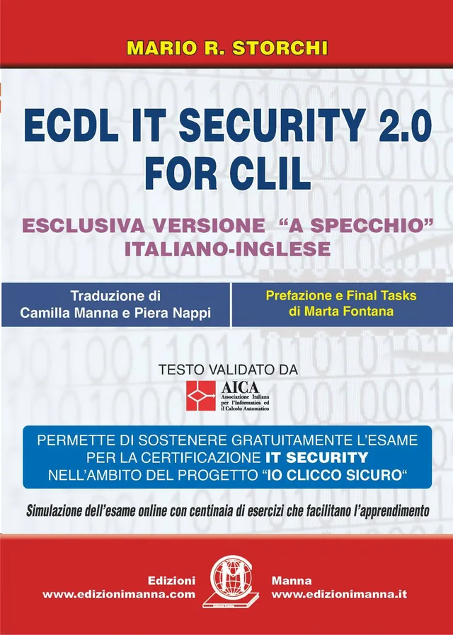Manna Edizioni ICDL più ECDL IT SECURITY 2.0 for CLIL manuale inglese
