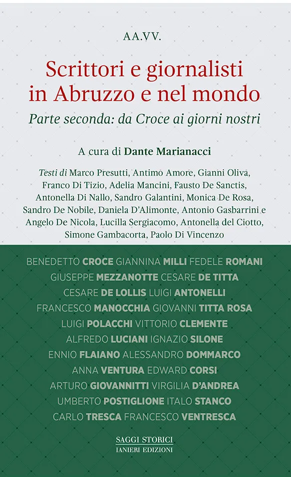 Ianieri Saggistica Scrittori e giornalisti in Abruzzo libro Parte seconda