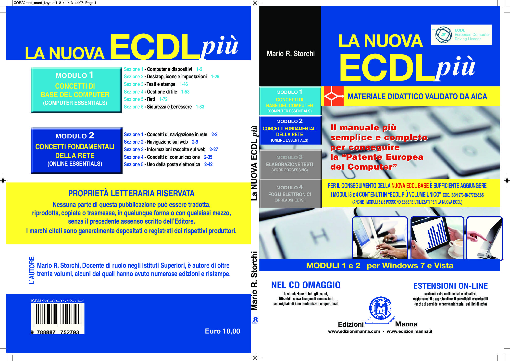 Manna Edizioni Kit completo Nuova ECDL 3 libri + CD esami