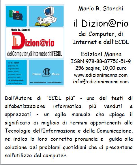 Manna Informatica Dizion@rio Computer Internet ECDL dizionario