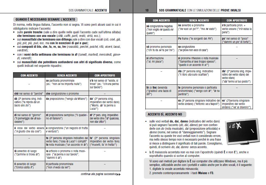 Manna Edizioni SOS grammaticale libro grammatica INVALSI