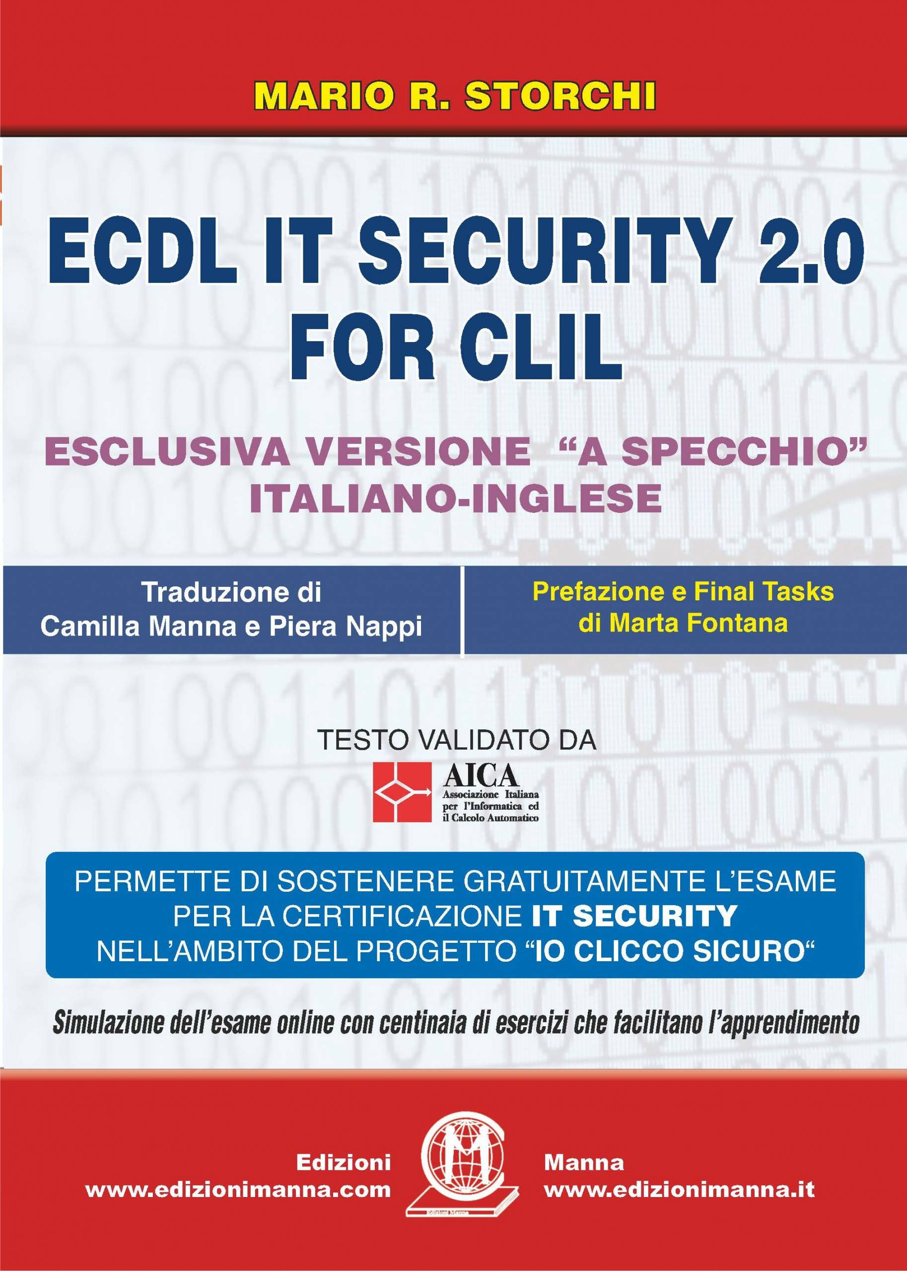 Manna Edizioni ICDL più ECDL IT SECURITY 2.0 for CLIL manuale inglese