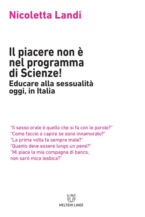 Meltemi Linee Il piacere non è nel programma libro scienze