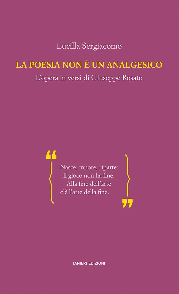 Ianieri La poesia non è un analgesico libro Rosato