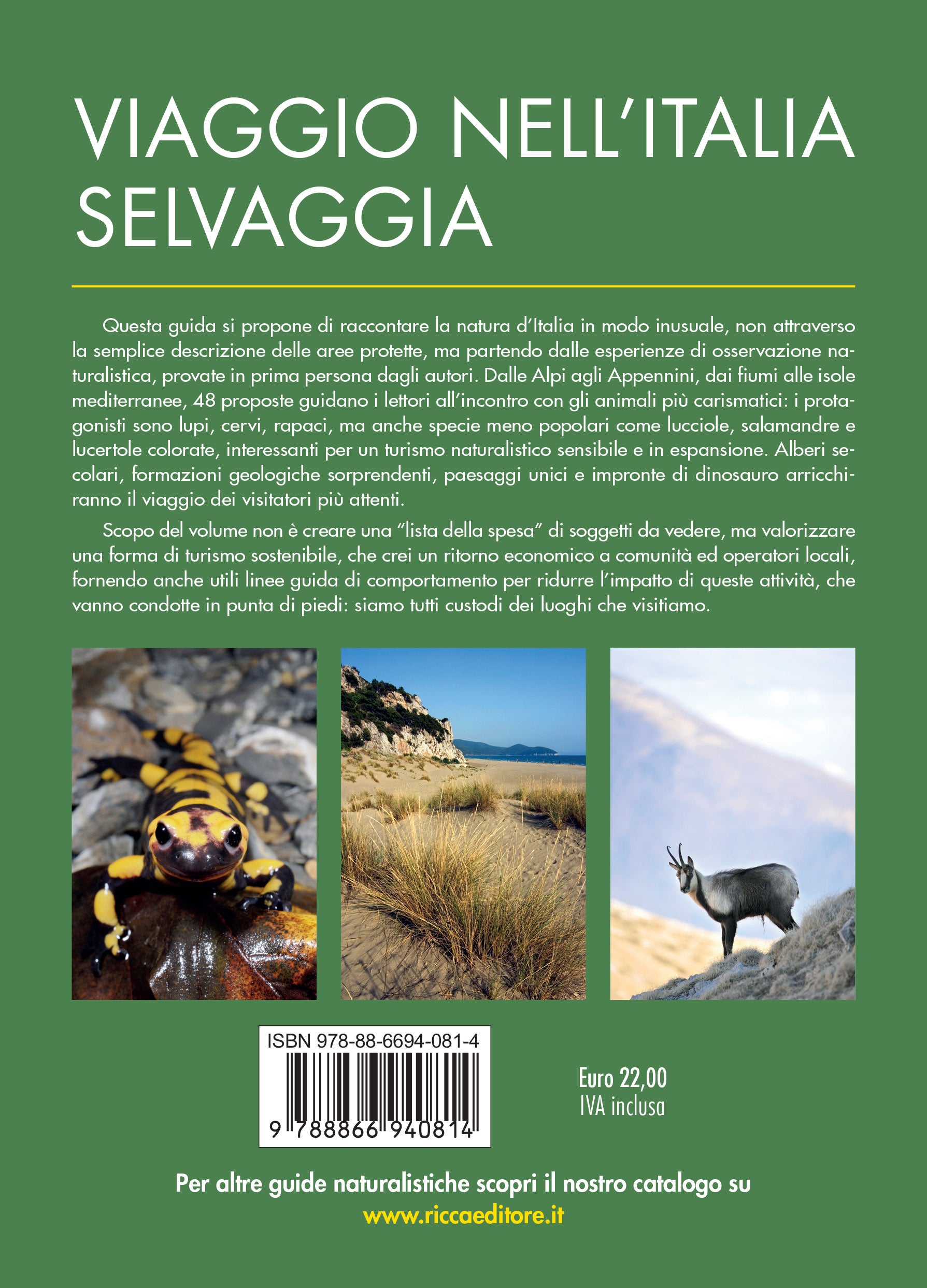 Ricca Editore Viaggio nell'Italia selvaggia guida 48 esperienze