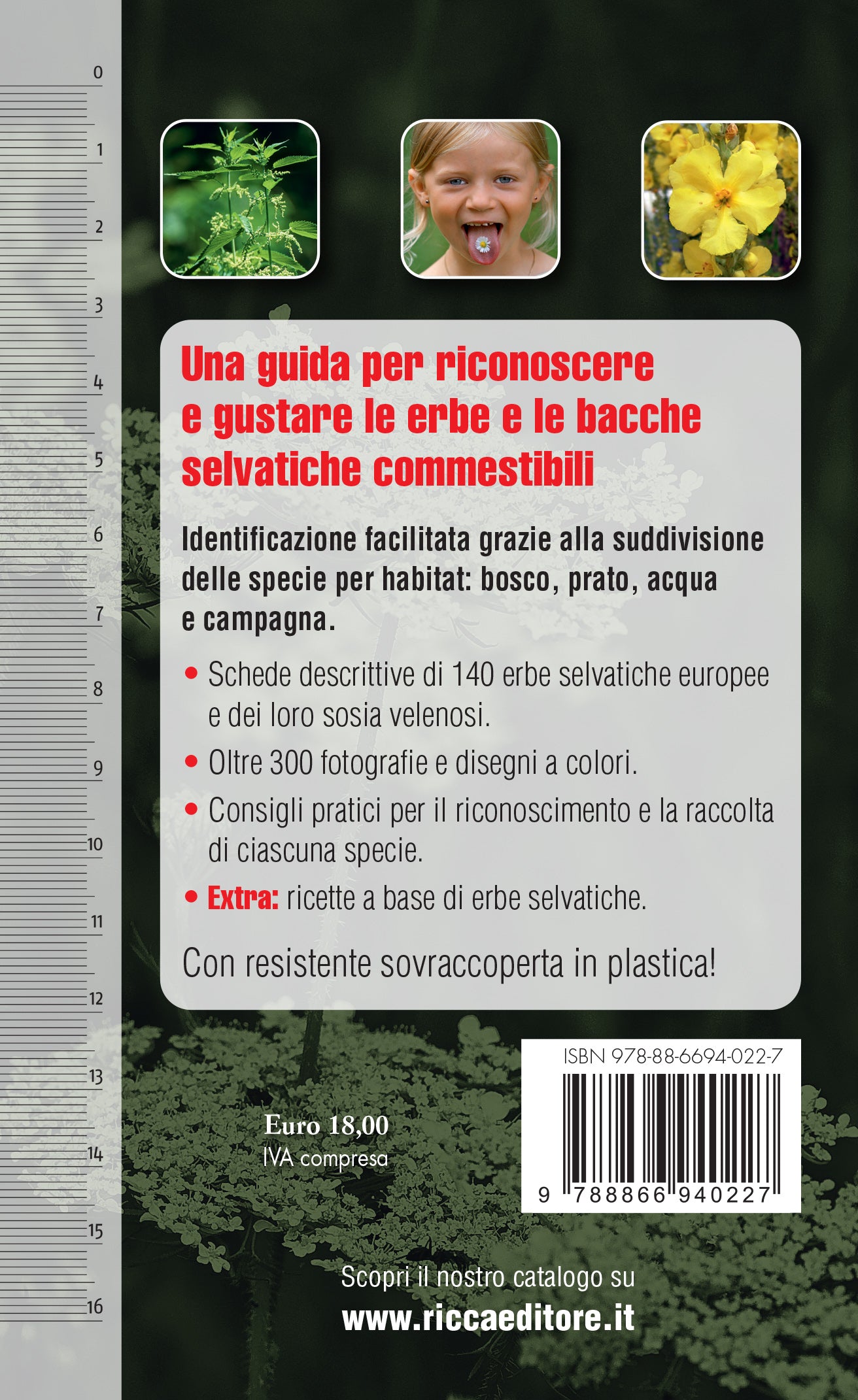 Ricca Editore Erbe e frutti selvatici commestibili guida tascabile