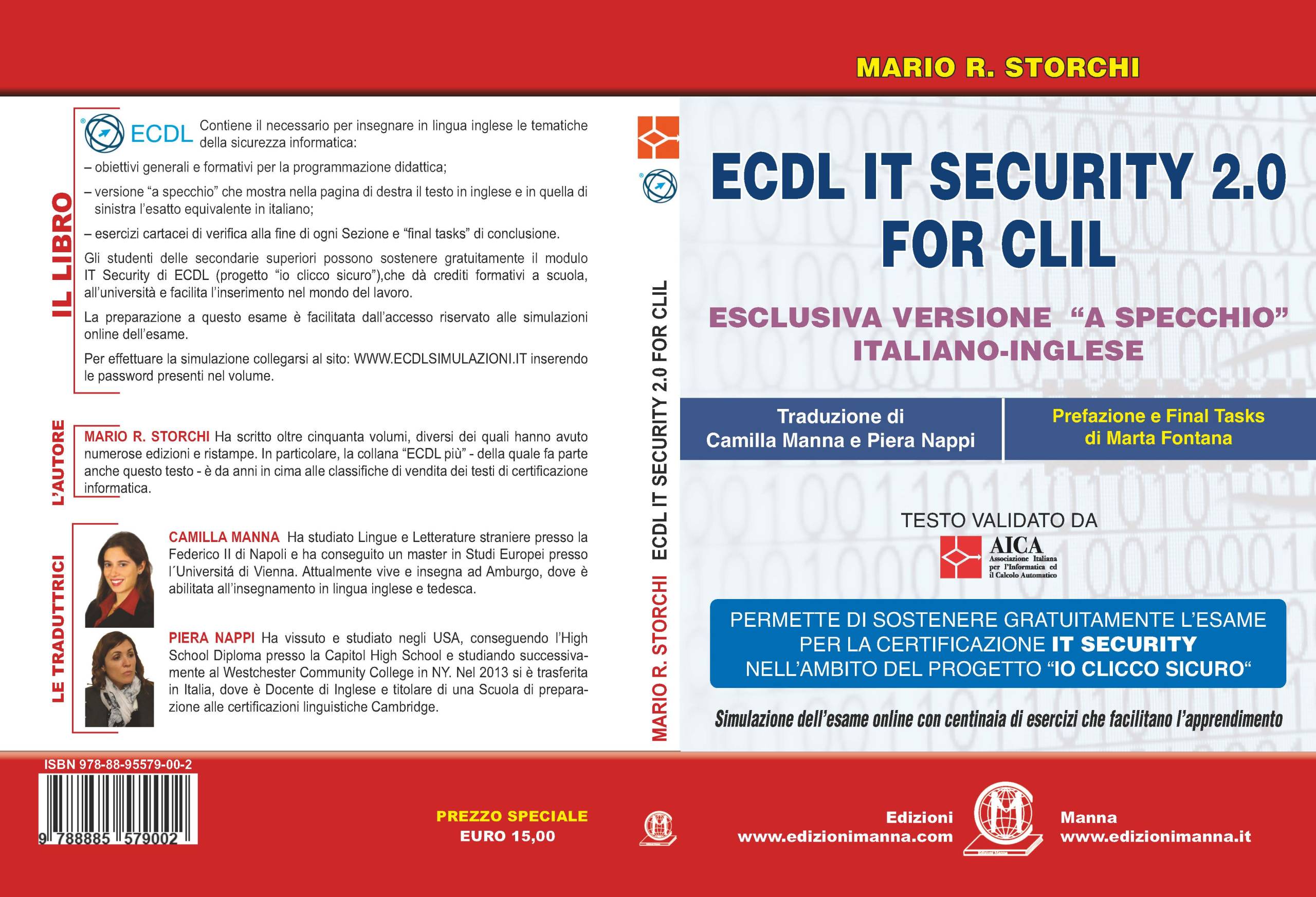Manna Edizioni ICDL più ECDL IT SECURITY 2.0 for CLIL manuale inglese