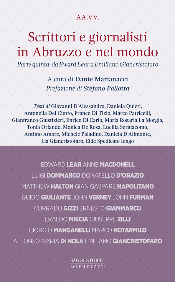Ianieri Saggistica Scrittori e giornalisti in Abruzzo libro V