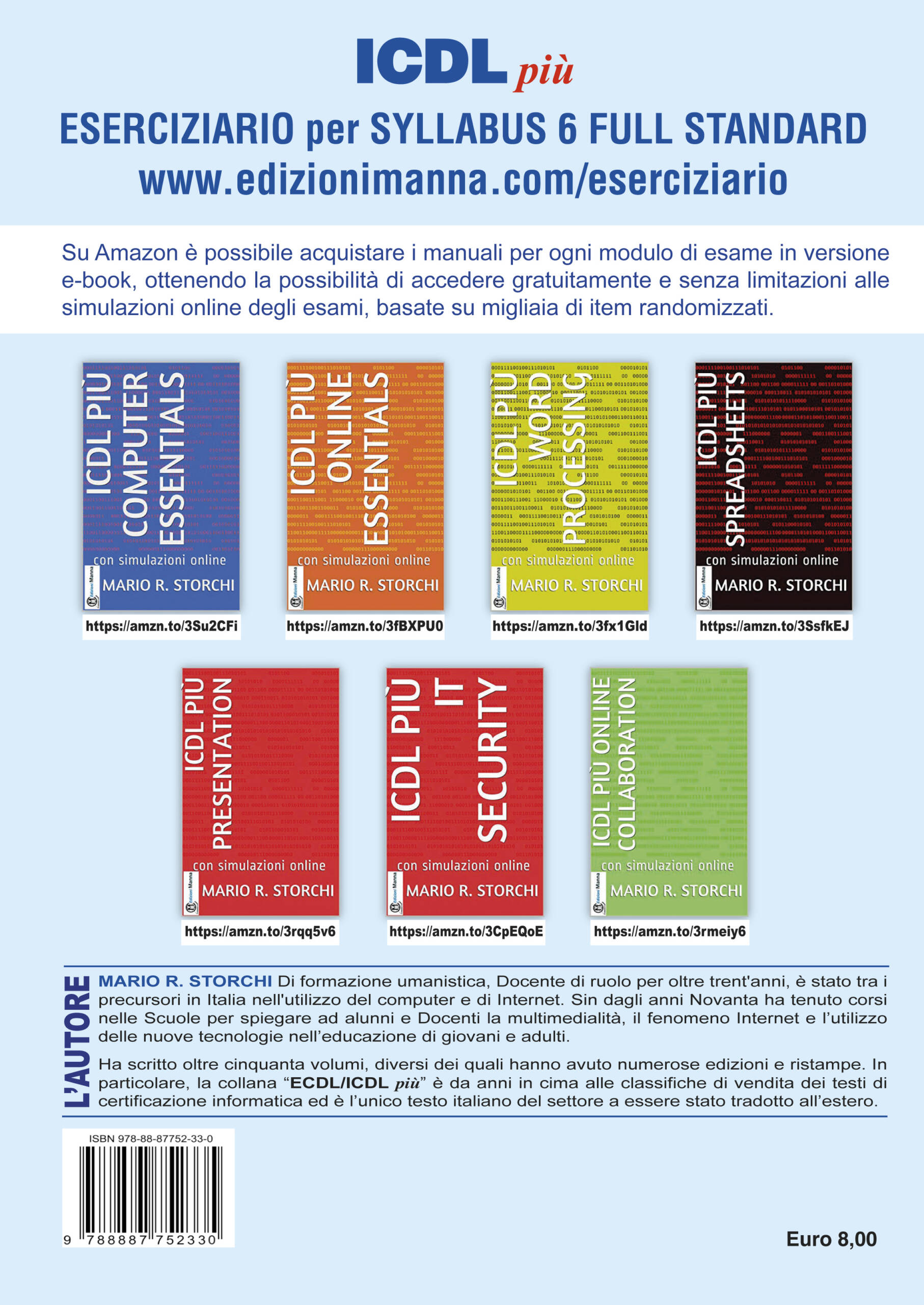 Manna Edizioni Eserciziario ICDLpiù Full Standard 112 pagine 7 moduli