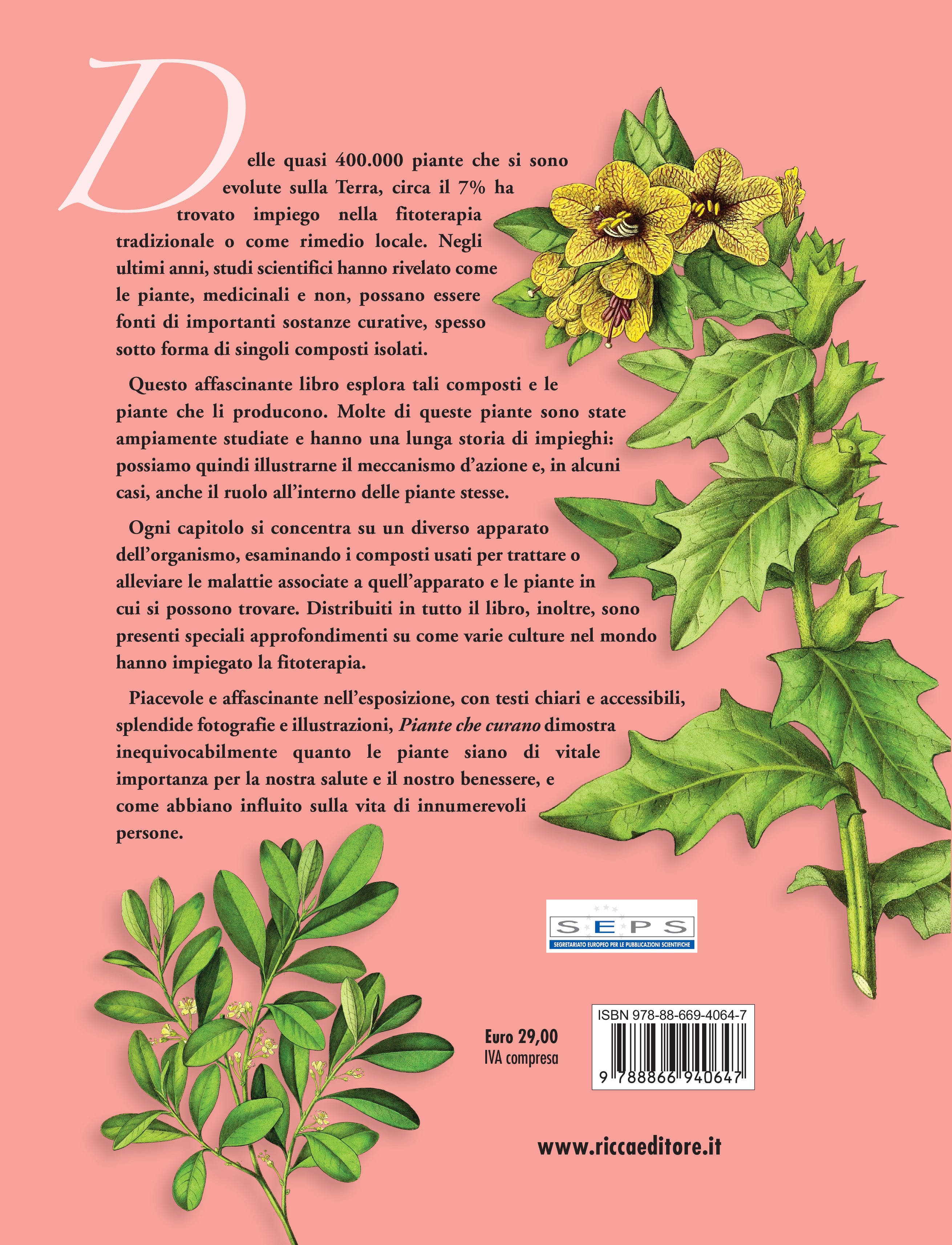 Ricca Editore Piante che curano libro piante medicinali