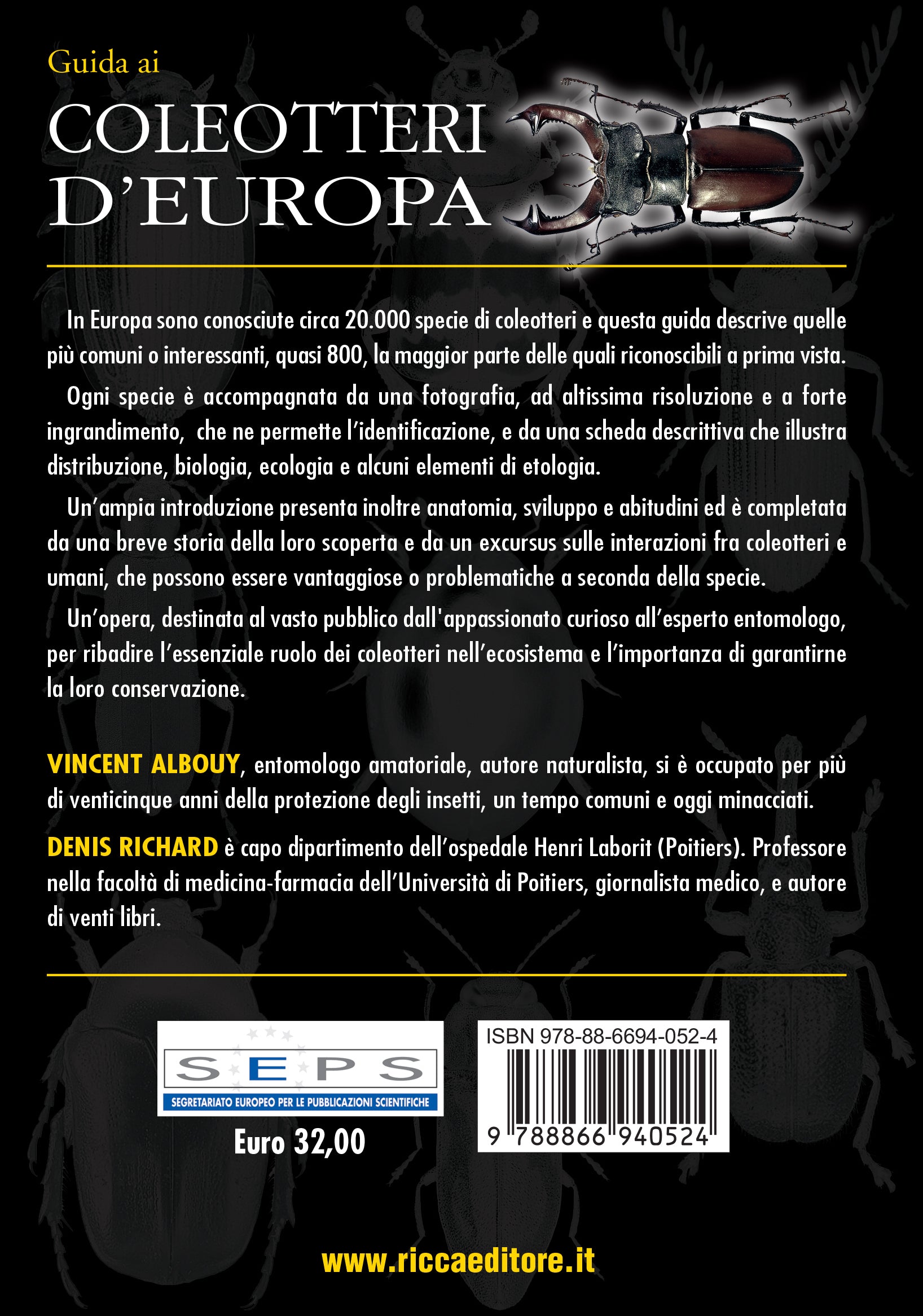 Ricca Editore Guida ai coleotteri d'Europa libro insetti foto