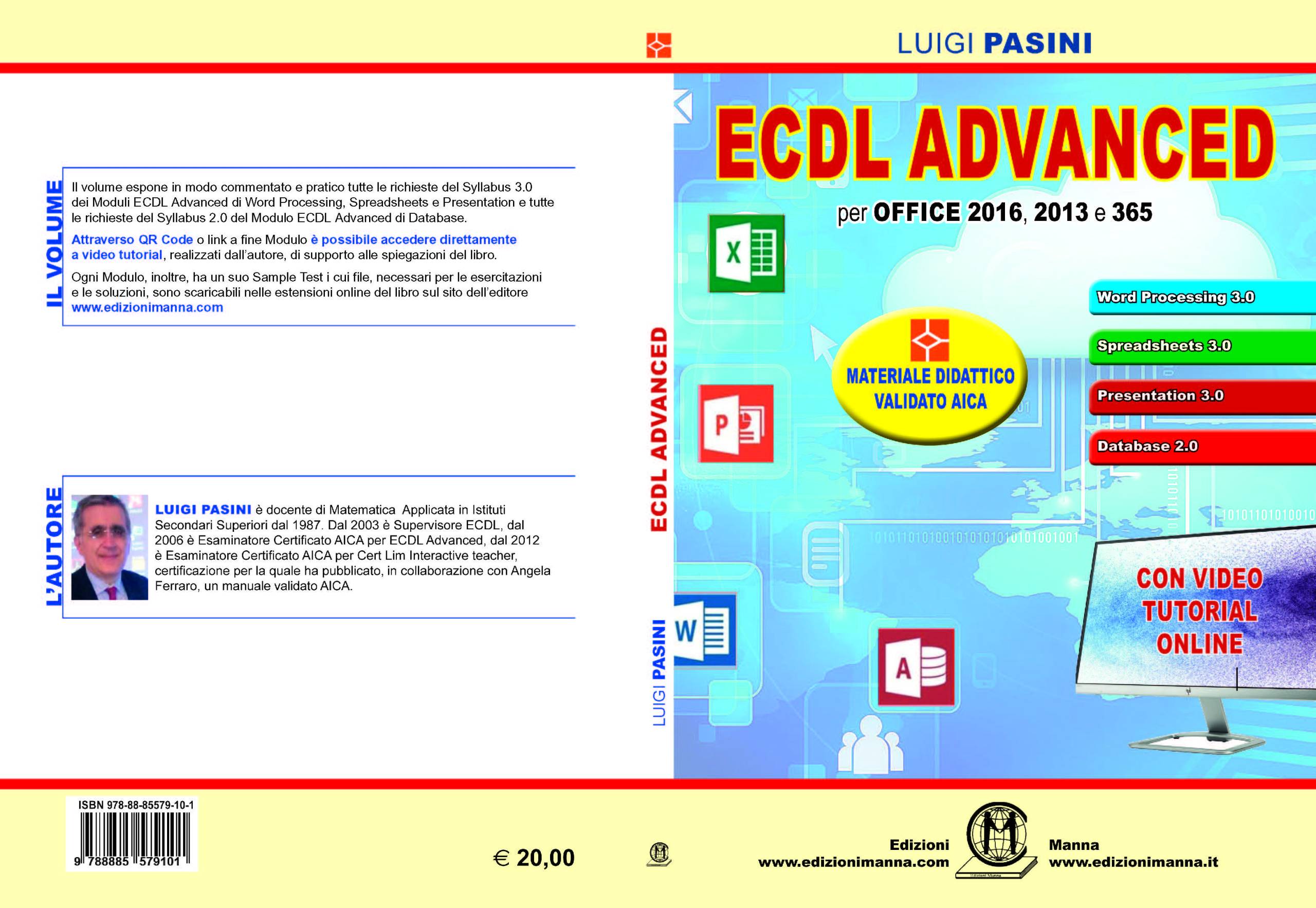 Manna Edizioni ECDL Advanced libro Advanced Word Excel Syllabus 3.0