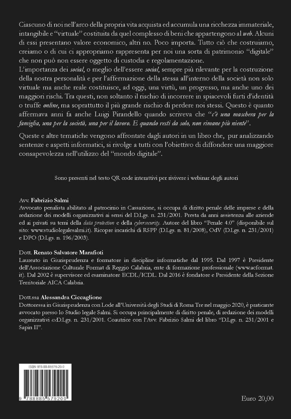 Manna Edizioni Identità Eredità Digitale saggio web social privacy