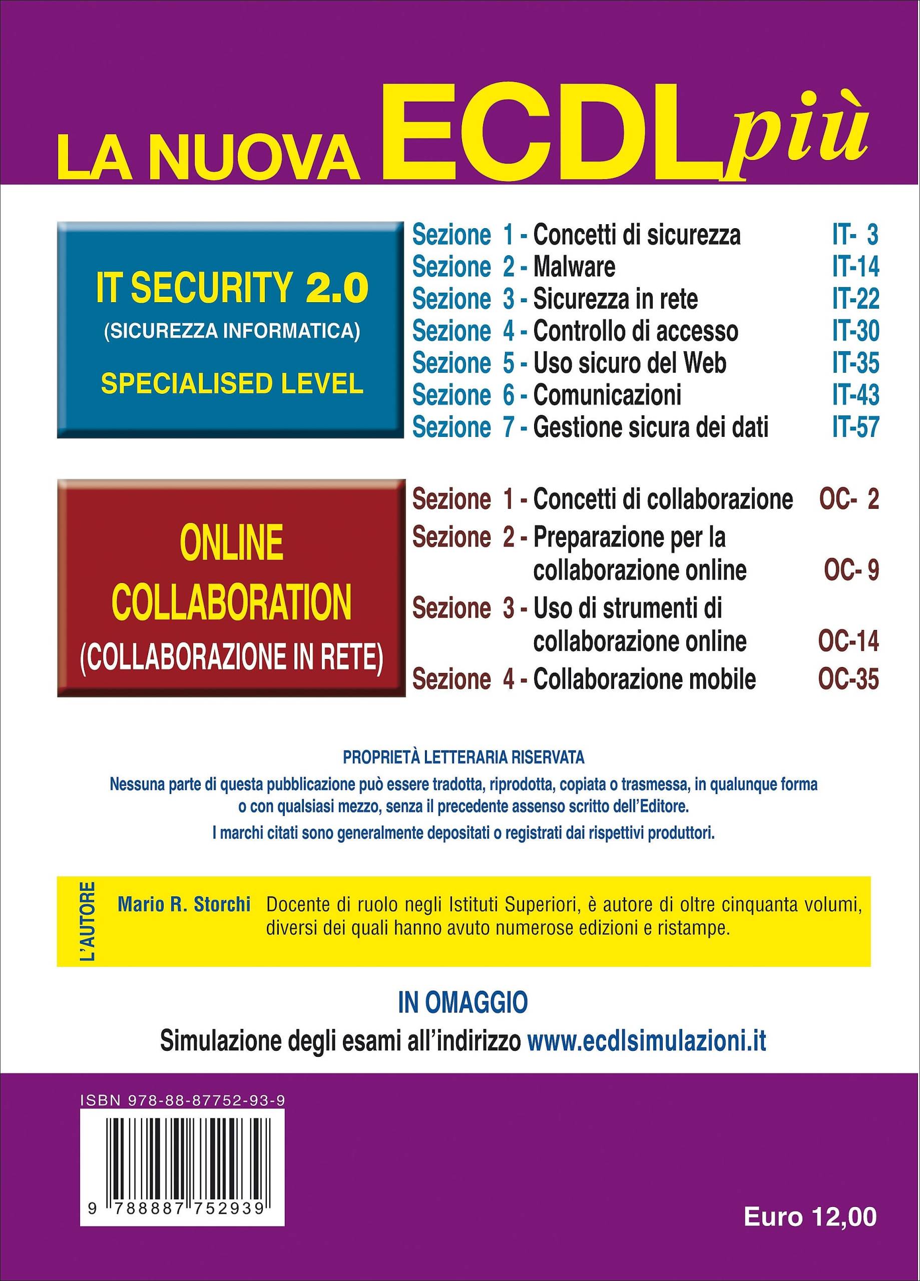 Manna Edizioni Nuova ECDL più IT Security Online Collaboration libro