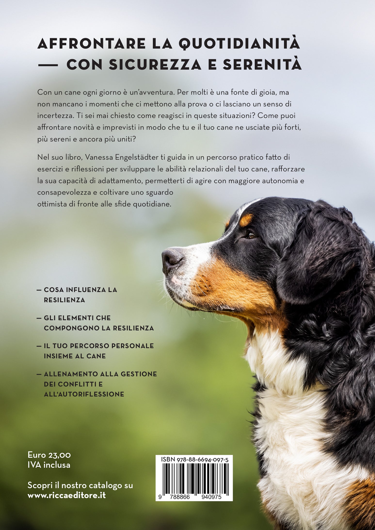 Ricca Editore La resilienza nei cani libro gestione stress conflitti