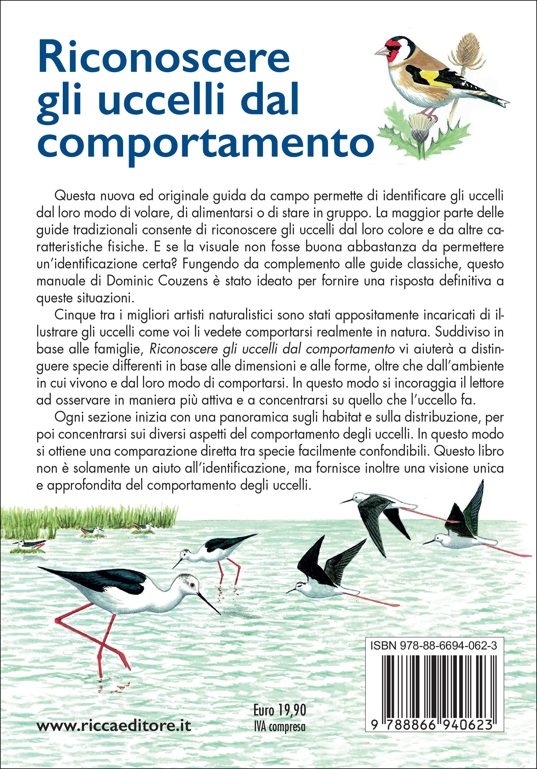 Ricca Editore Etologia Riconoscere uccelli libro comportamento