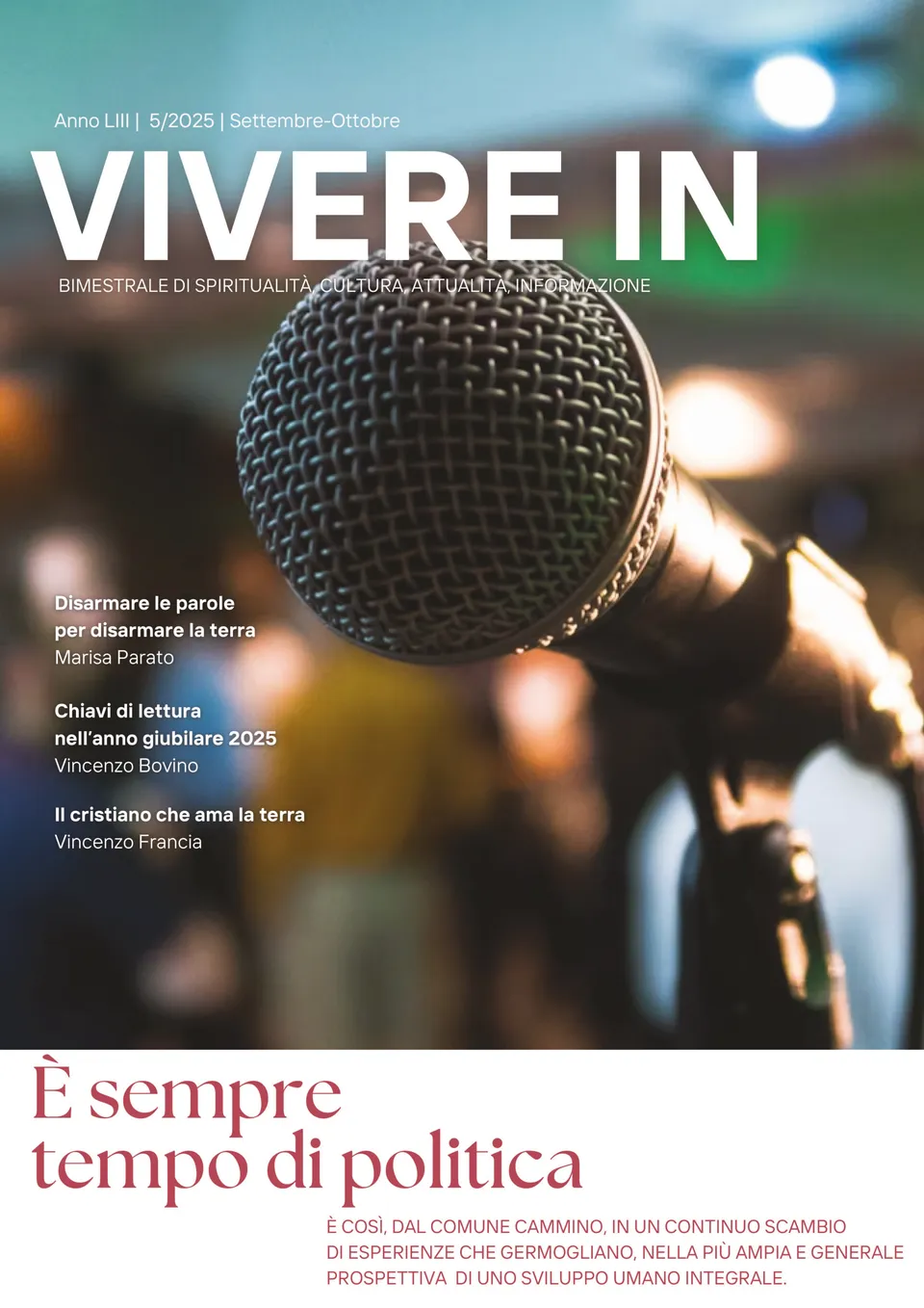 VivereIn Edizioni Vivere In 5/2025 rivista bimestrale cattolica