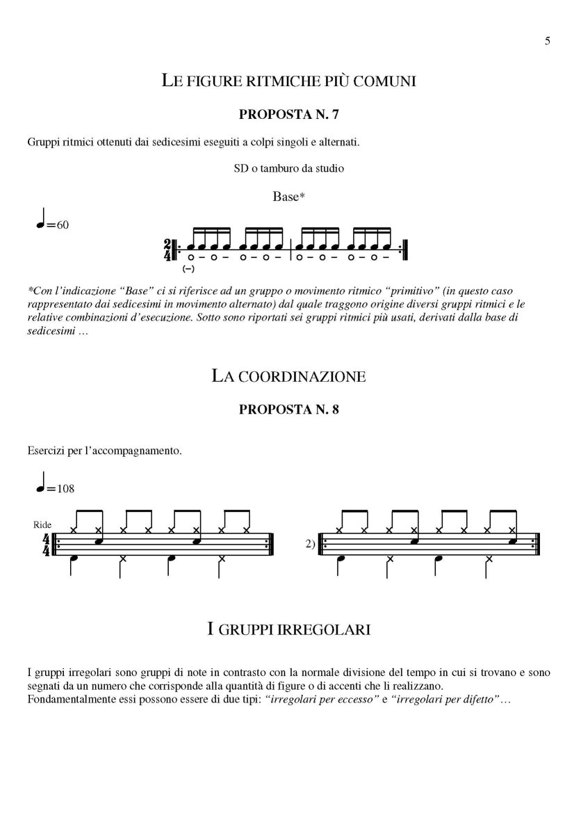 Manna Edizioni Drum Driver metodo batteria completo