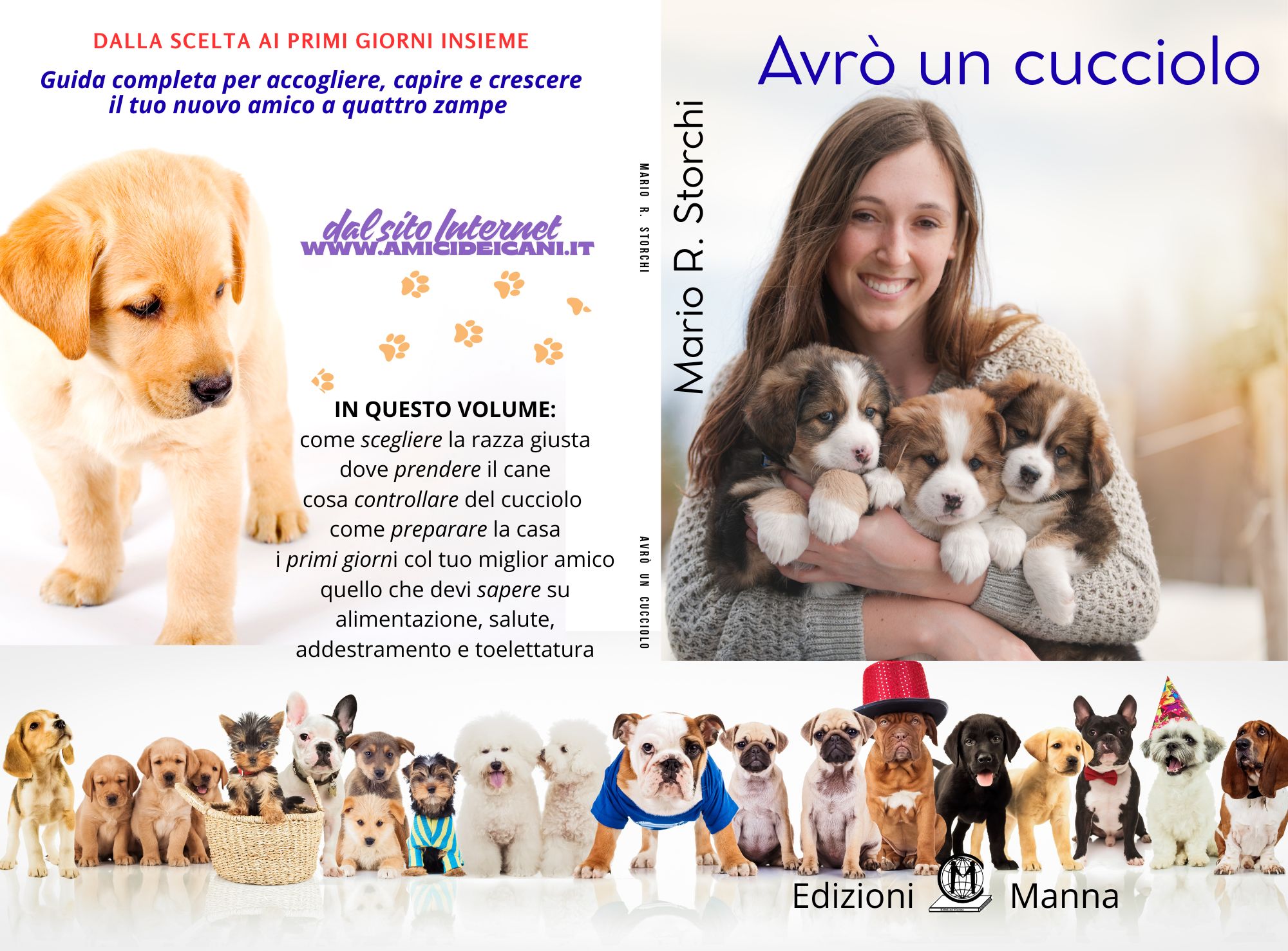 Manna Edizioni Cani Avrò un cucciolo libro razza alimentazione