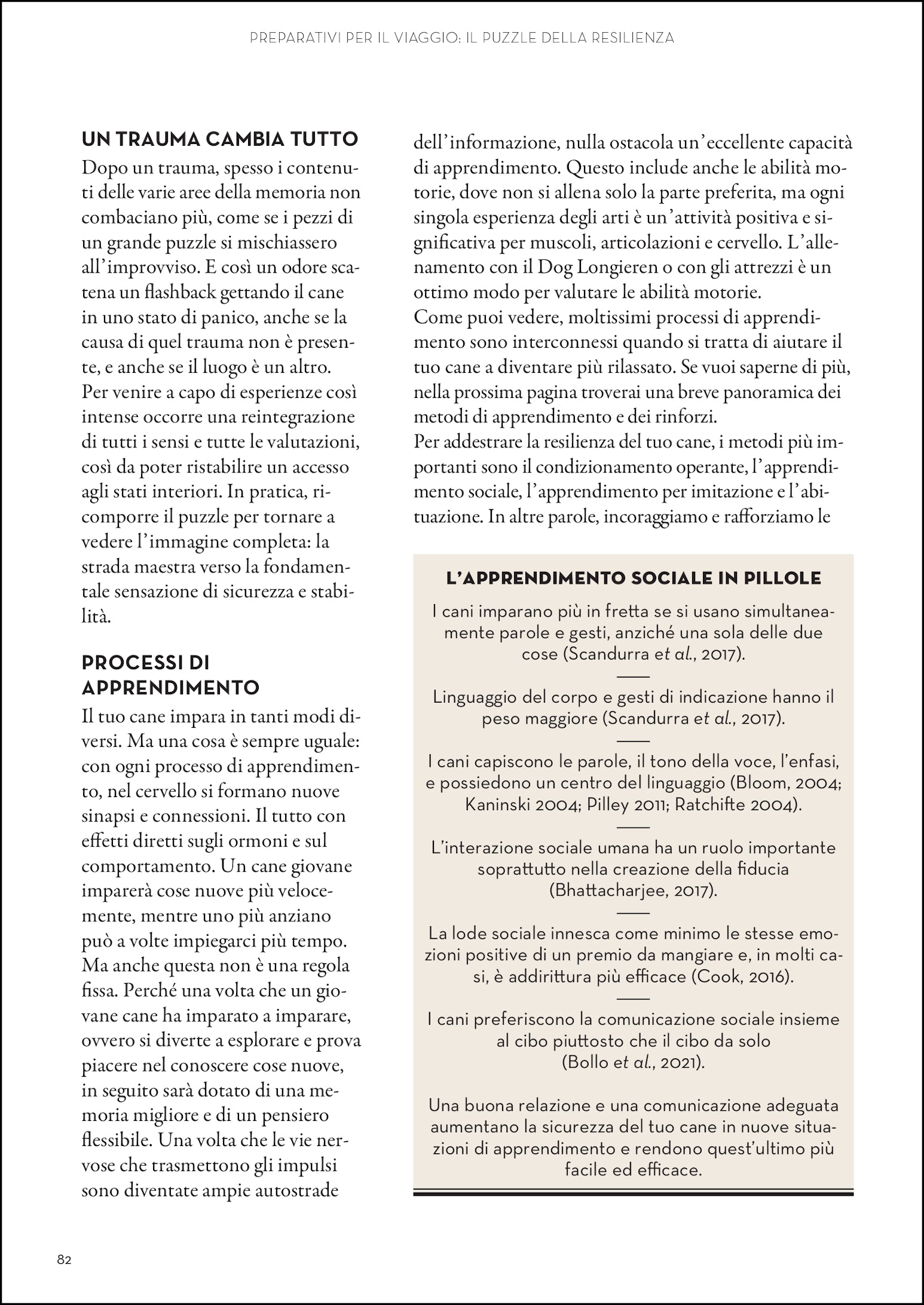Ricca Editore La resilienza nei cani libro gestione stress conflitti