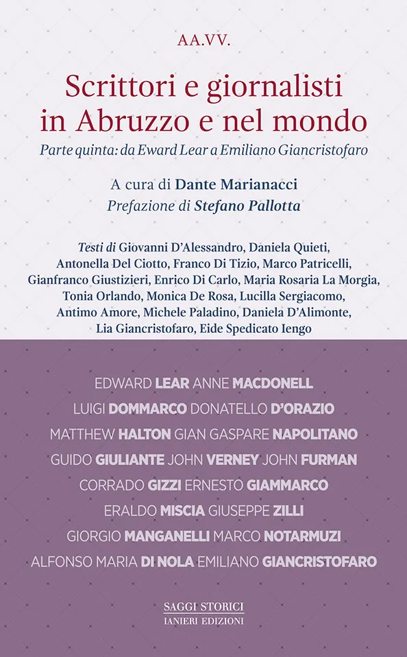 Ianieri Saggistica Scrittori e giornalisti in Abruzzo libro V