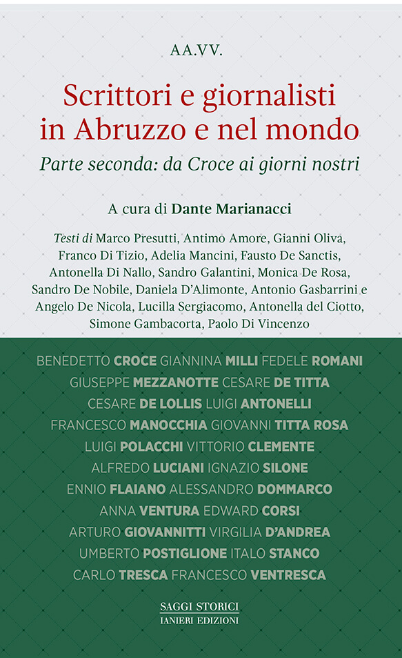 Ianieri Saggistica Scrittori e giornalisti in Abruzzo libro Parte seconda