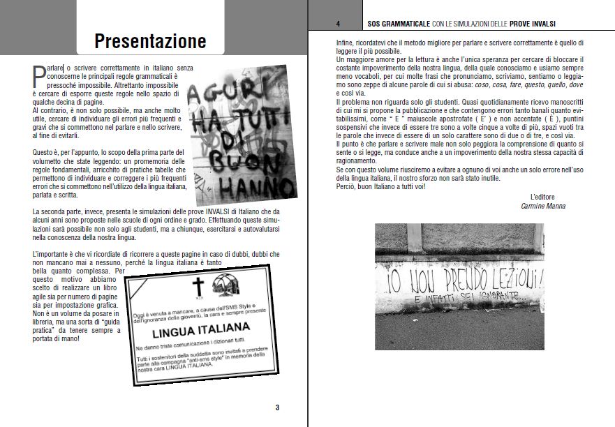 Manna Edizioni SOS grammaticale libro grammatica INVALSI