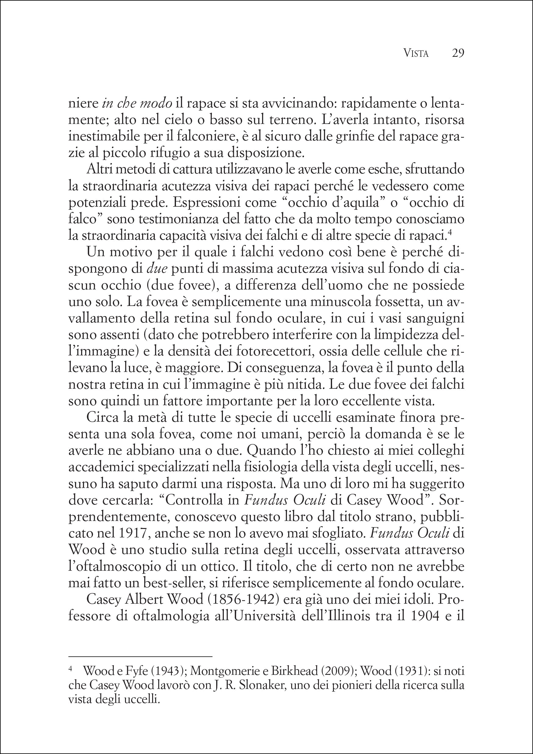 Ricca Editore Etologia I sensi degli uccelli libro saggio vista udito