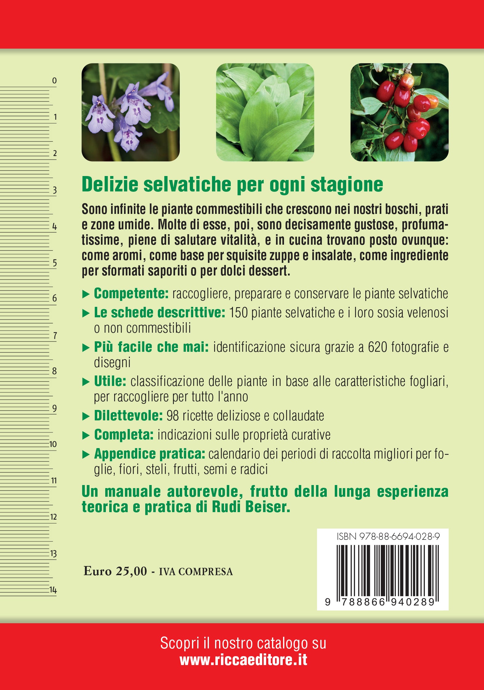 Ricca Editore Piante selvatiche commestibili guida ricette