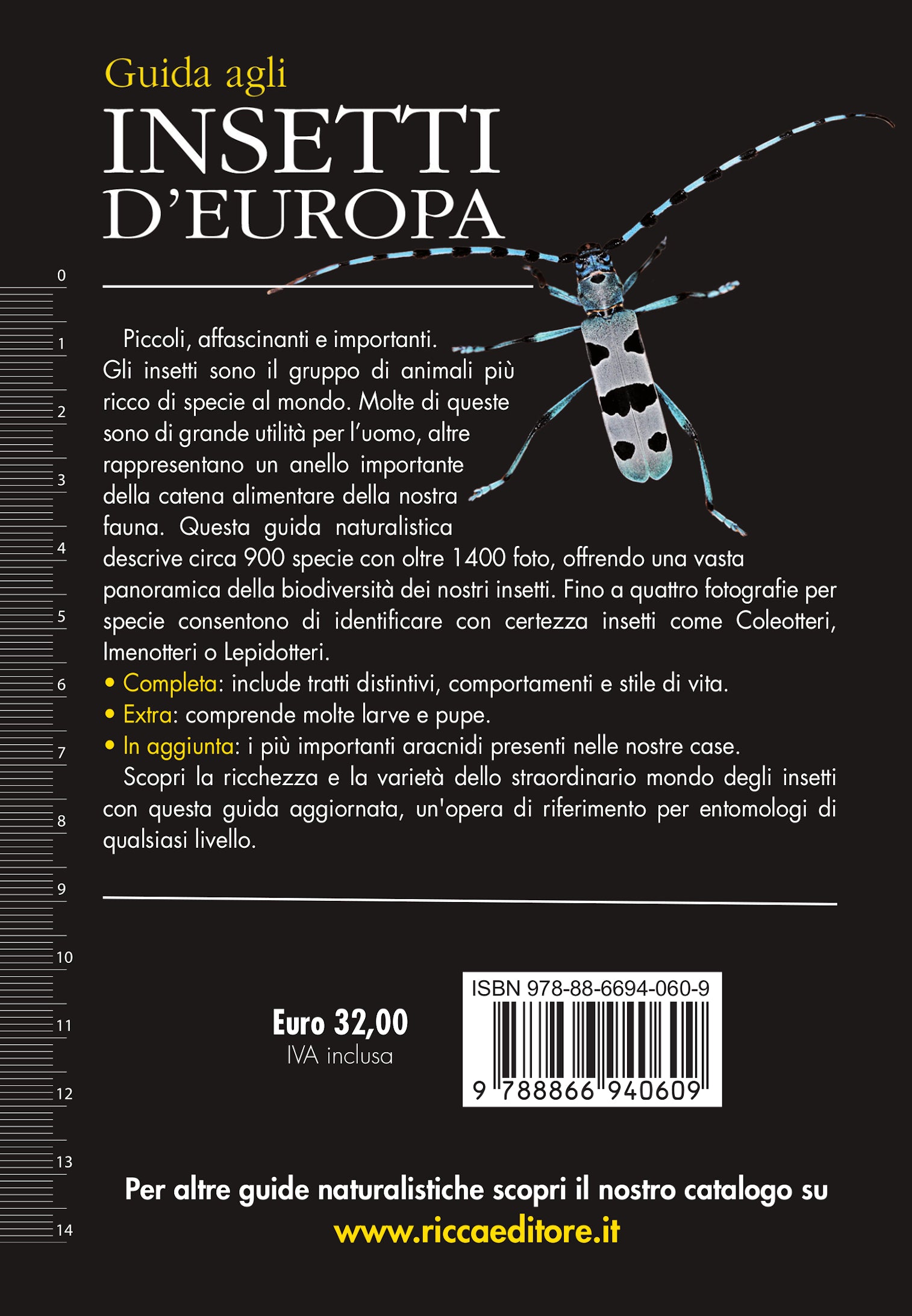 Ricca Editore Guida agli insetti d'Europa libro 900 specie 1400 foto