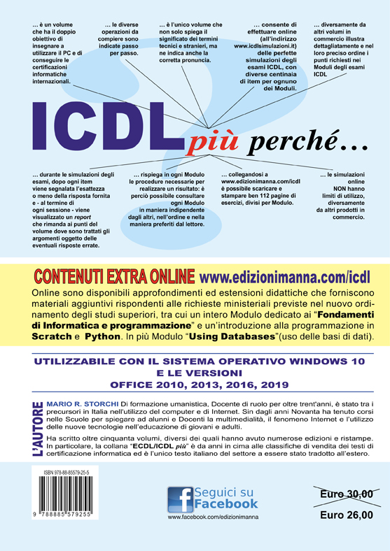 Manna Edizioni ICDL più Full Standard libro 7 moduli ristampa 2026