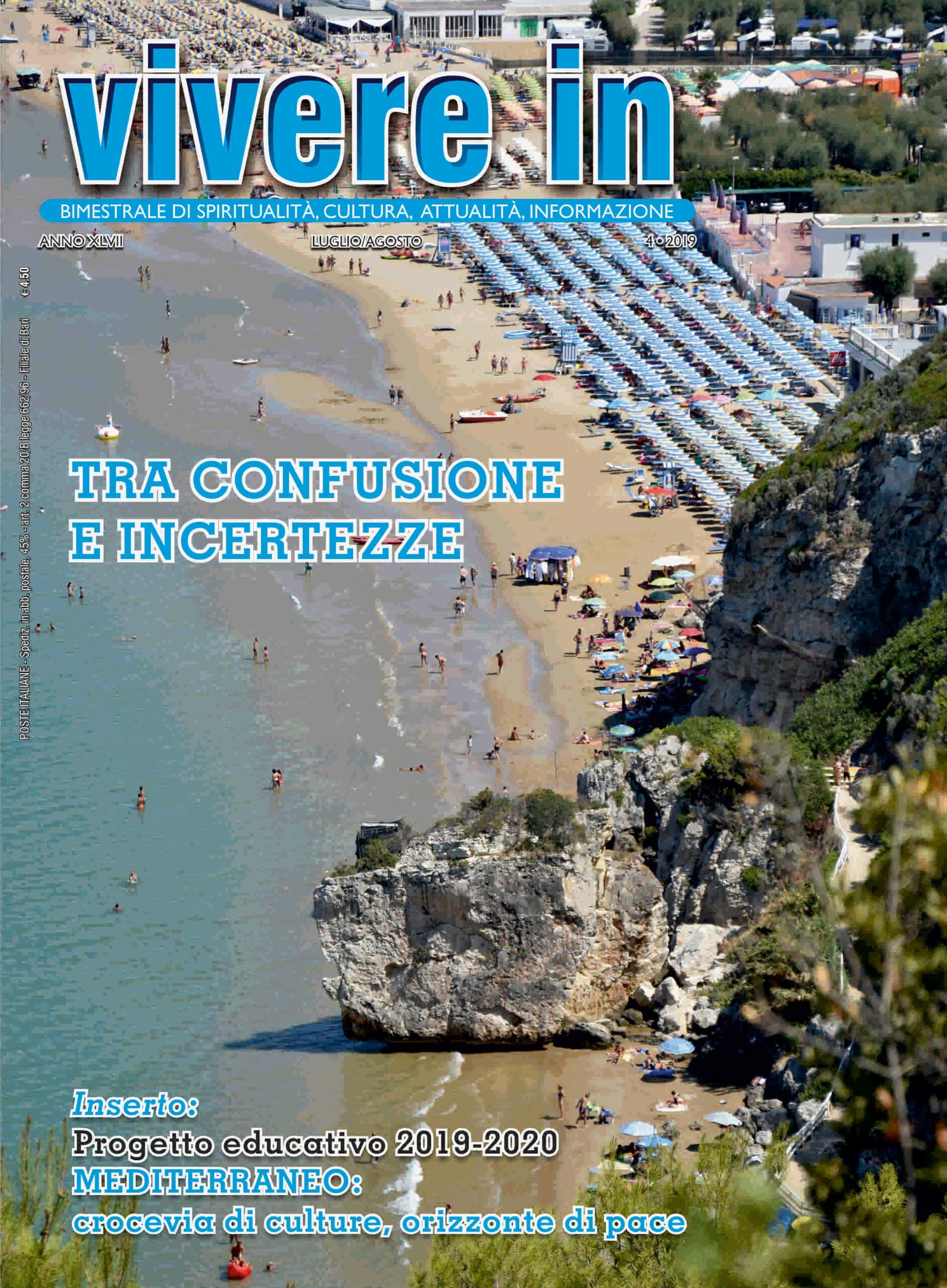 VivereIn Rivista Vivere In 4/2019 rivista Progetto educativo