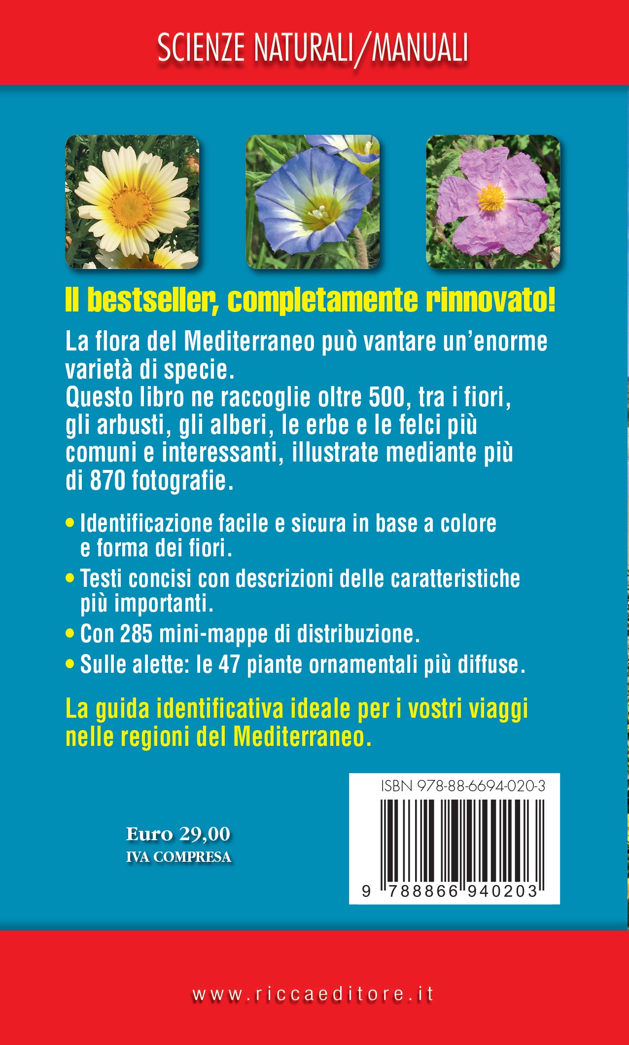 Ricca Editore Flora del Mediterraneo guida tascabile foto