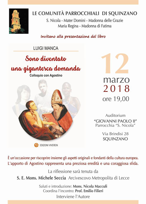 Viverein Testimoni Sono diventato gigantesca domanda libro Agostino