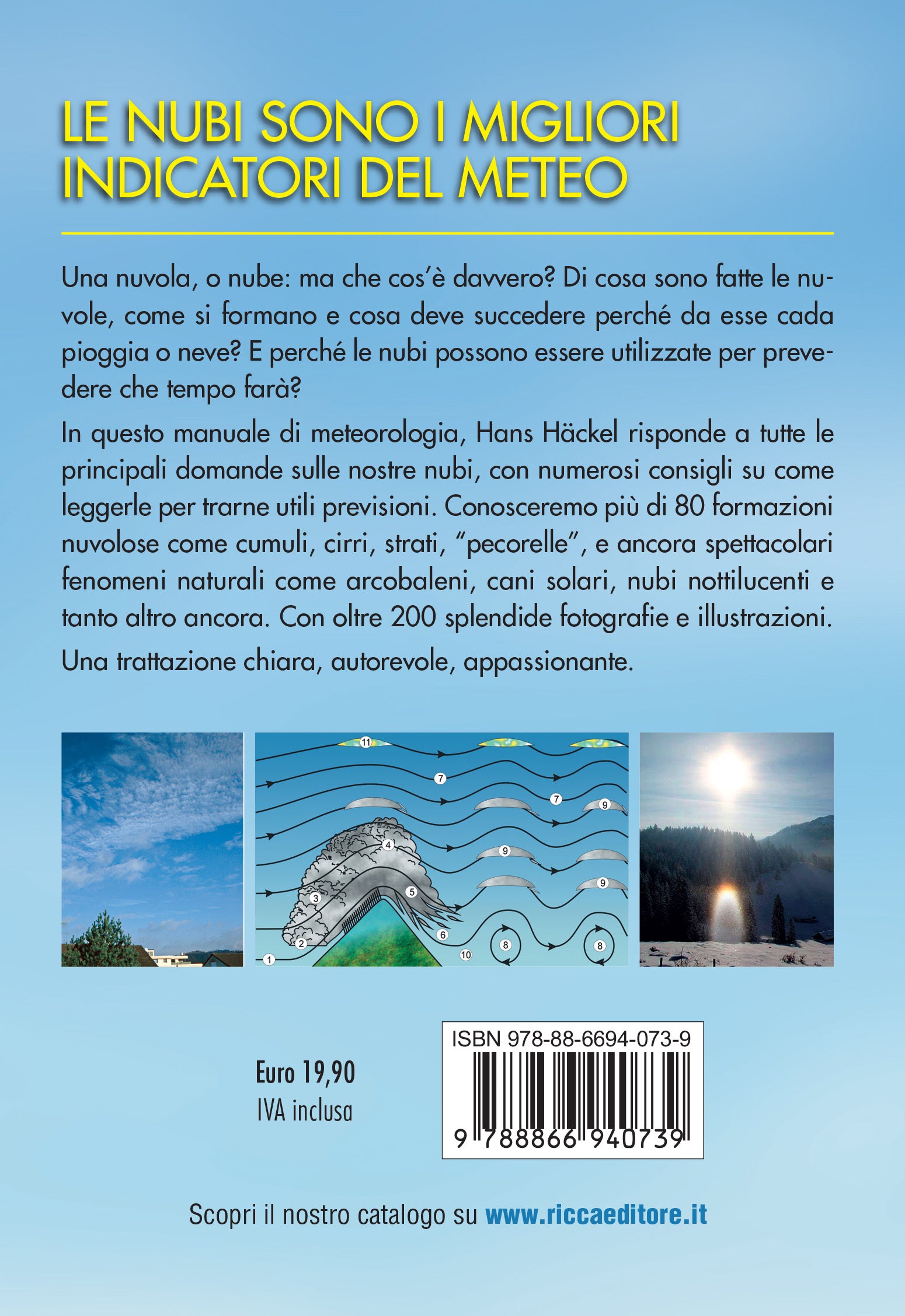 Ricca Editore Nuvole e altri fenomeni nel cielo libro meteorologia 200 foto
