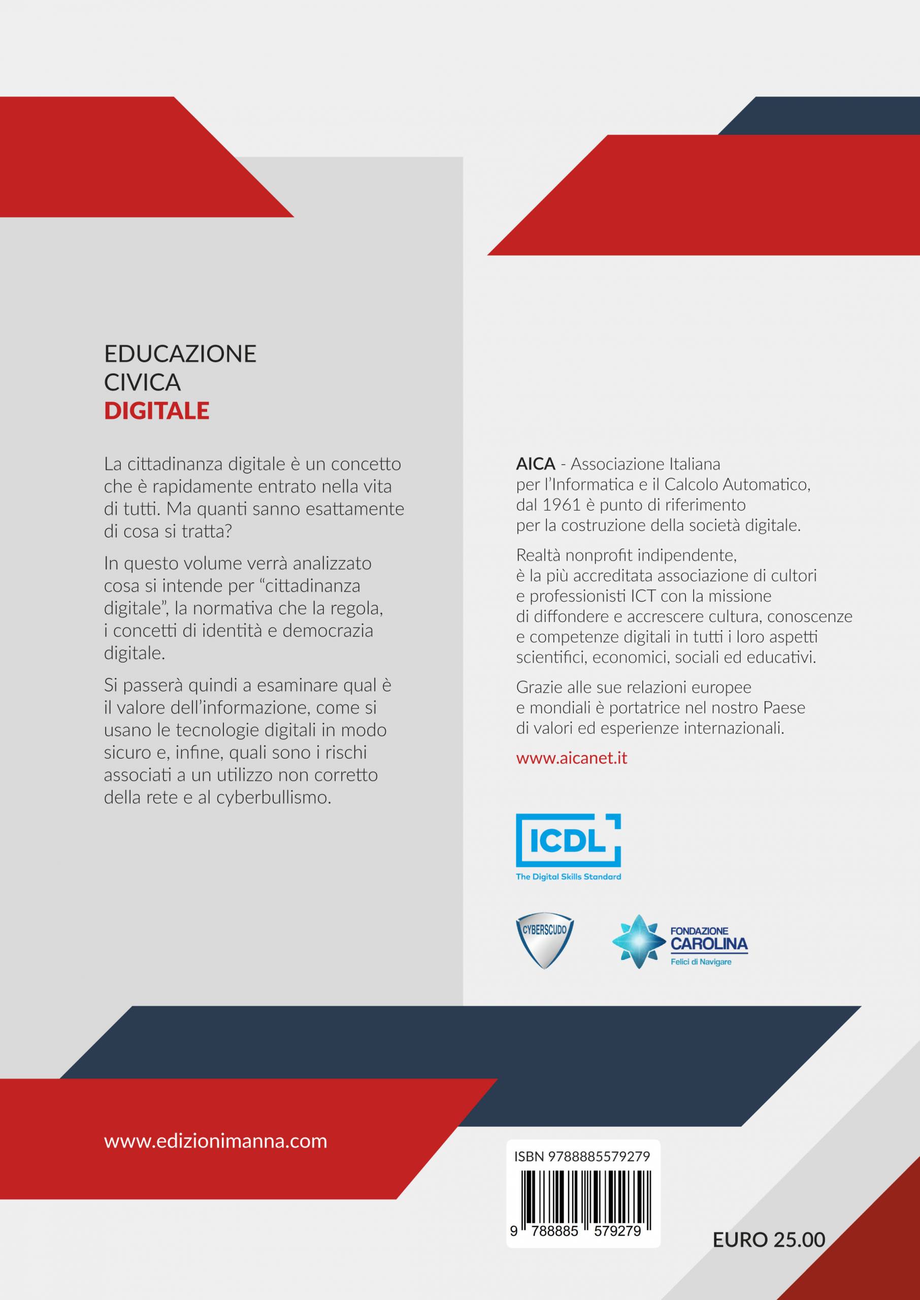 Manna Edizioni Didattica Educazione Civica Digitale libro cittadinanza