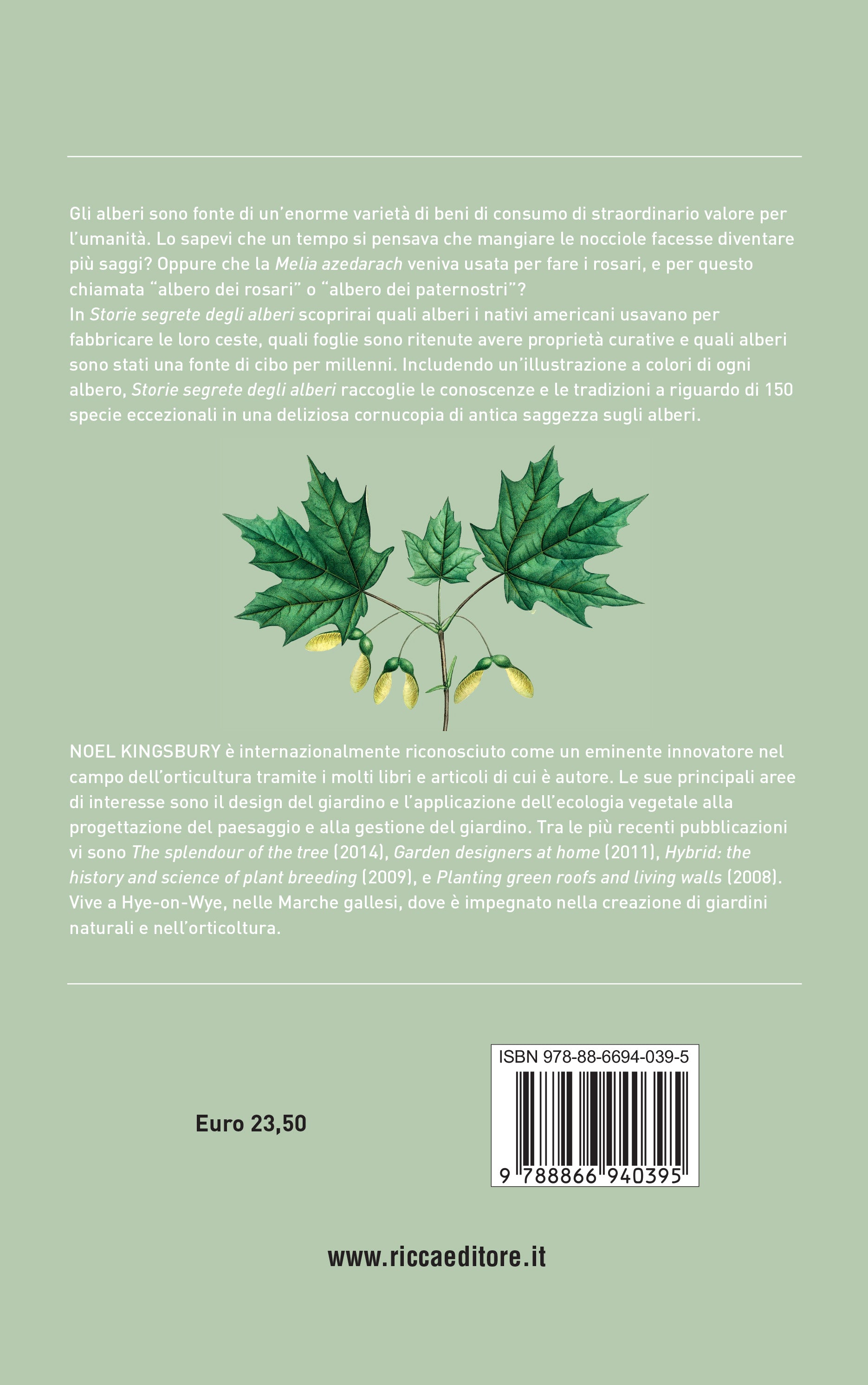 Ricca Editore Storie segrete degli alberi libro 150 specie